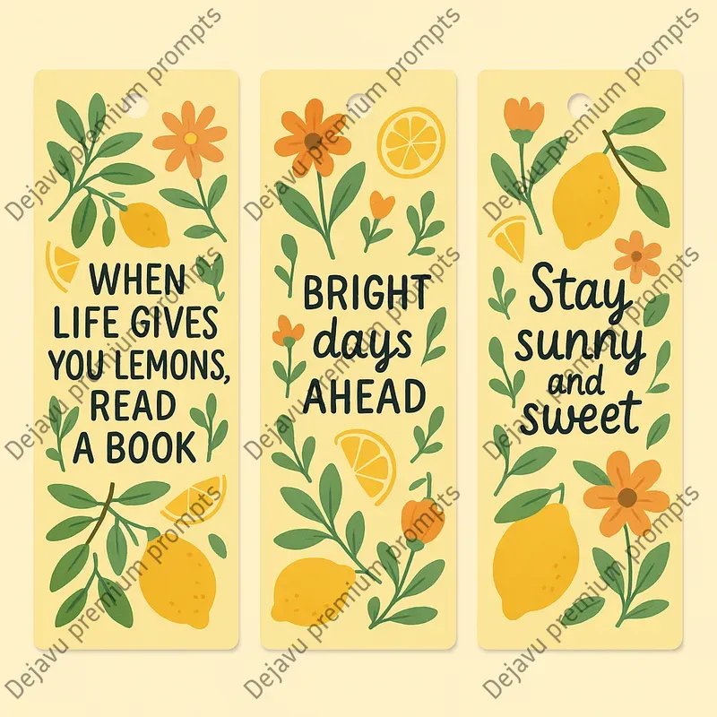 Cozy Inspirational Botanical Bookmarks