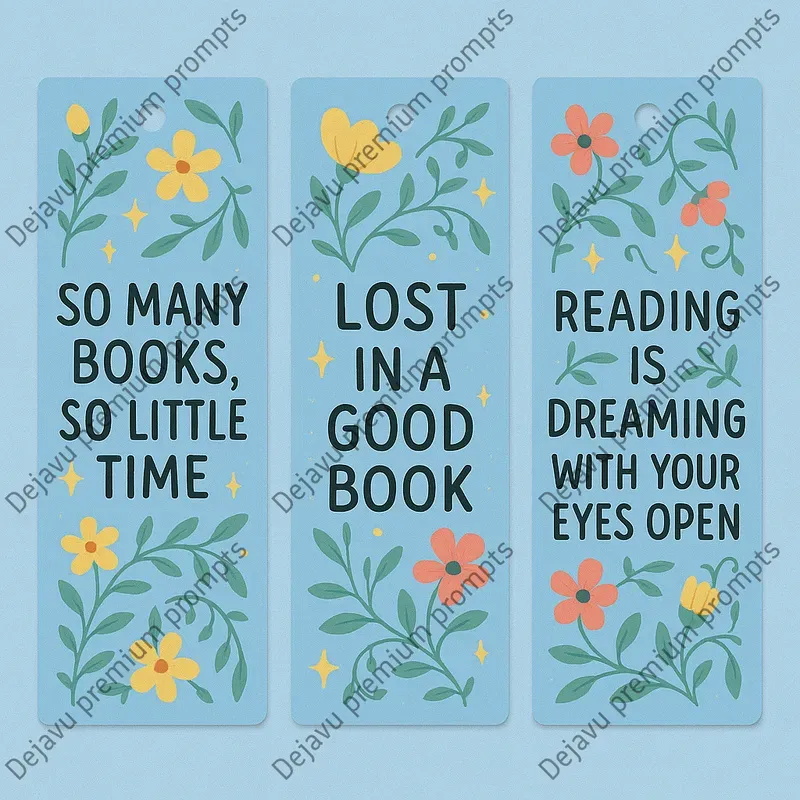 Cozy Inspirational Botanical Bookmarks