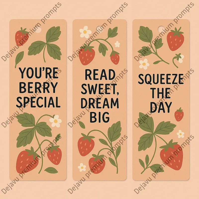 Cozy Inspirational Botanical Bookmarks
