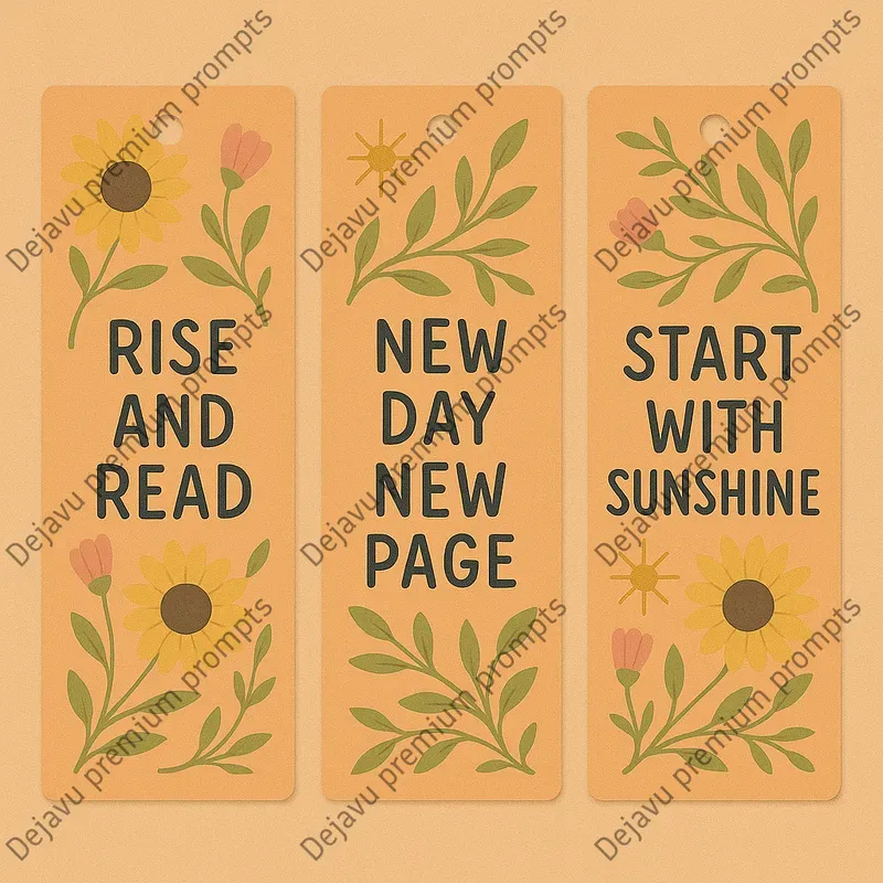 Cozy Inspirational Botanical Bookmarks