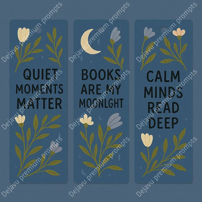 Cozy Inspirational Botanical Bookmarks
