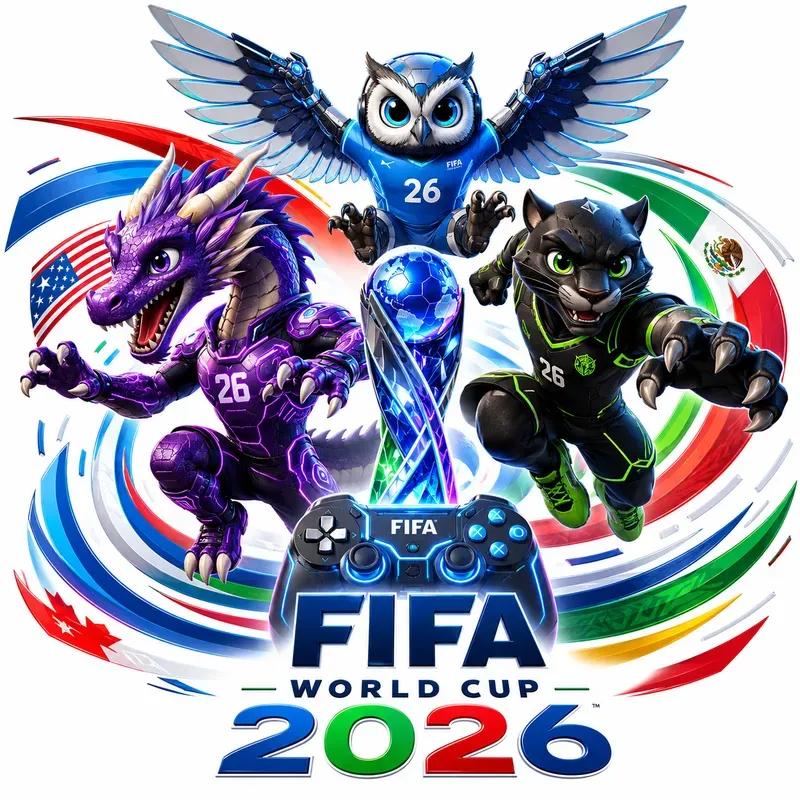 3D Fifa World Cup Mascot Logos