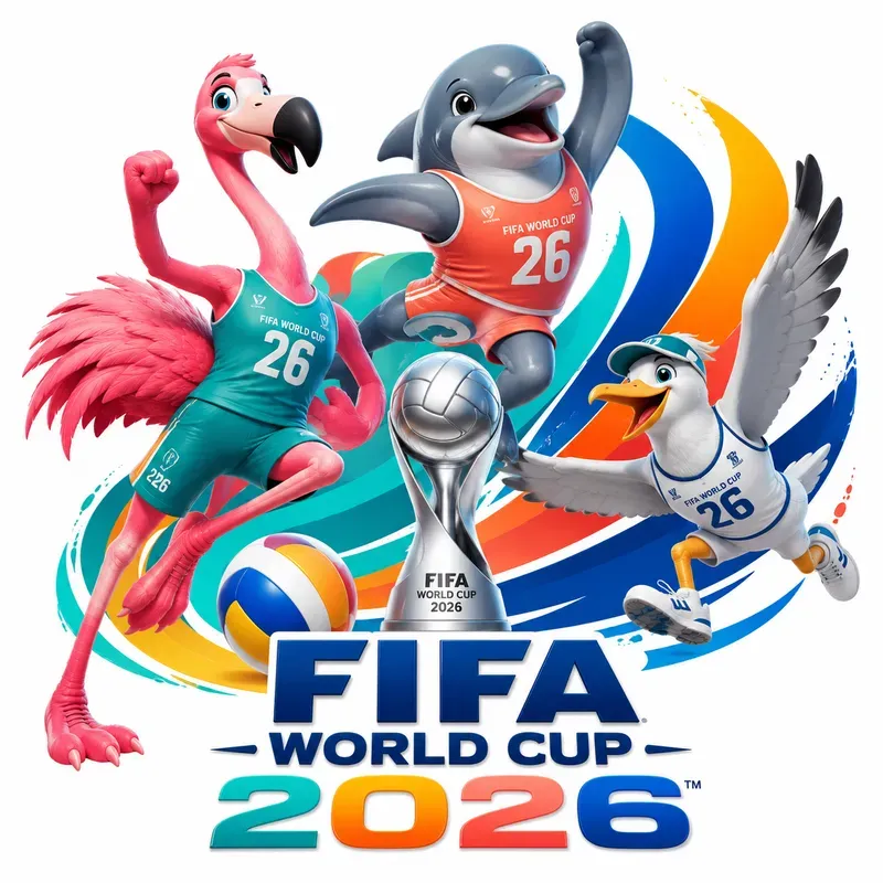 3D Fifa World Cup Mascot Logos