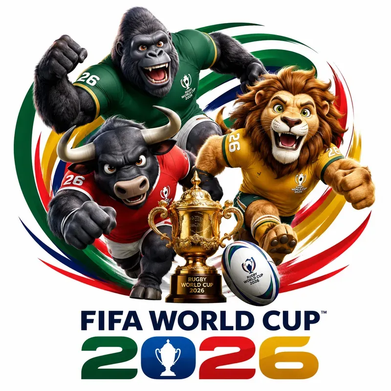 3D Fifa World Cup Mascot Logos