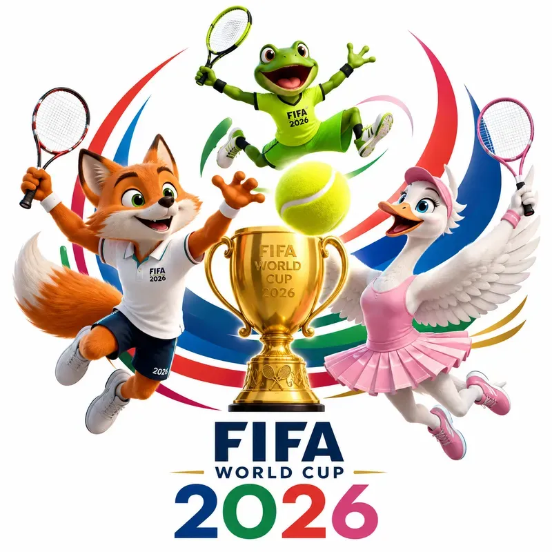 3D Fifa World Cup Mascot Logos