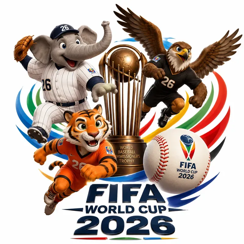 3D Fifa World Cup Mascot Logos