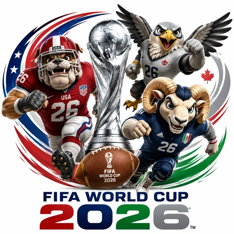 3D Fifa World Cup Mascot Logos