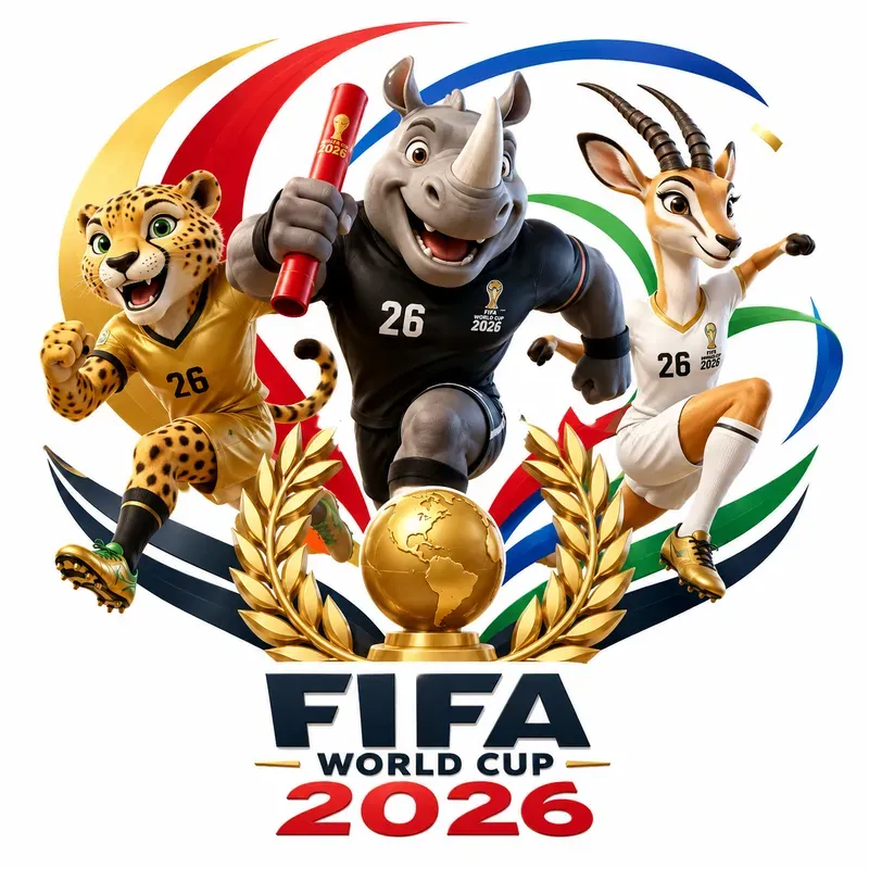 3D Fifa World Cup Mascot Logos
