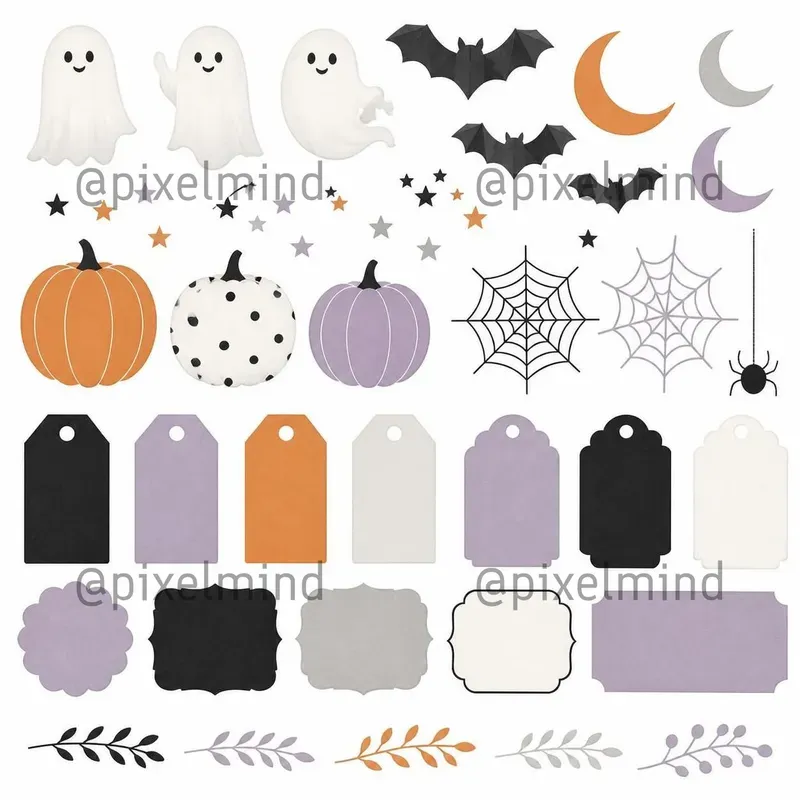 Spooky Luxe Halloween Scraps