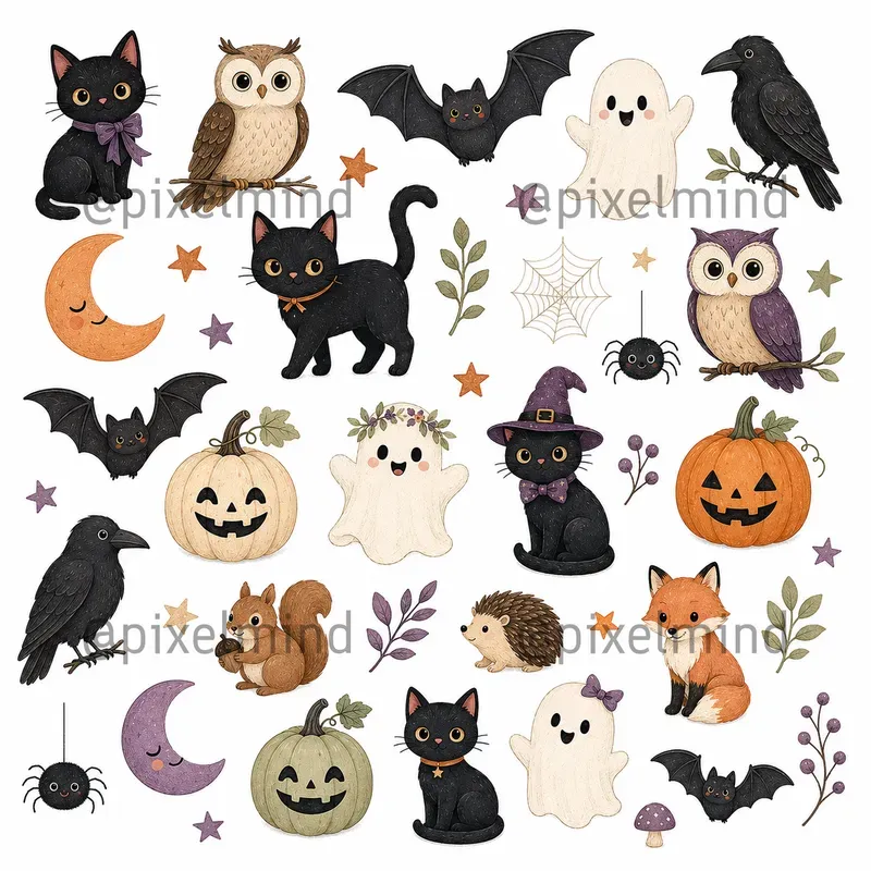 Spooky Luxe Halloween Scraps