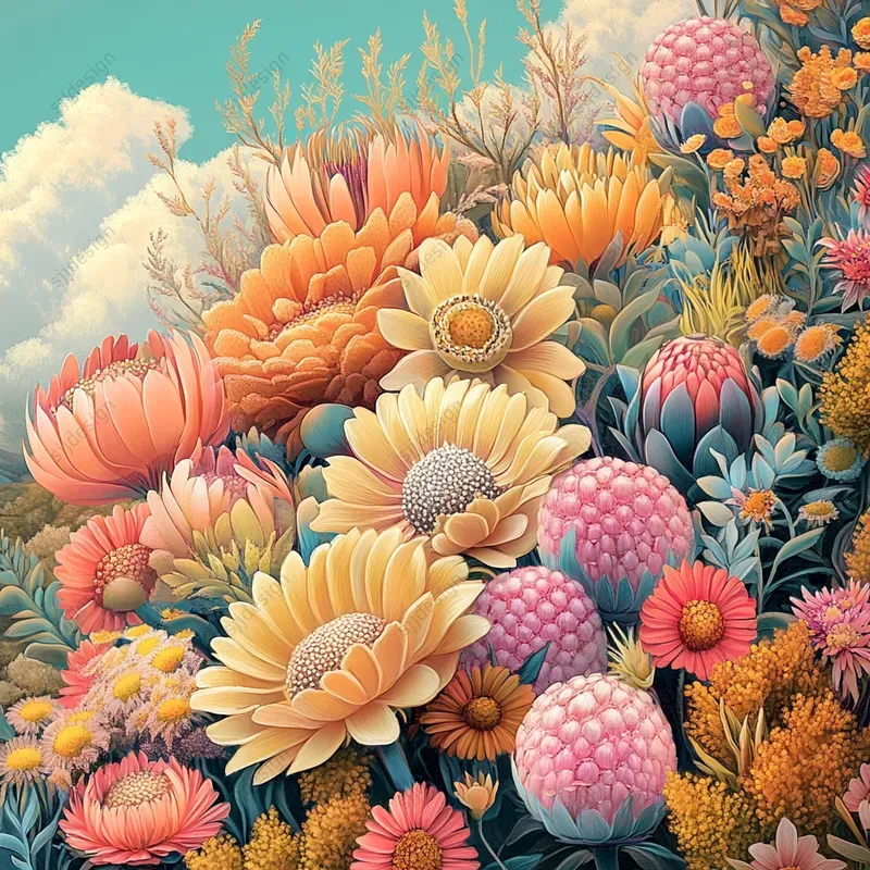 Surreal Botanical Fantasy Art Style
