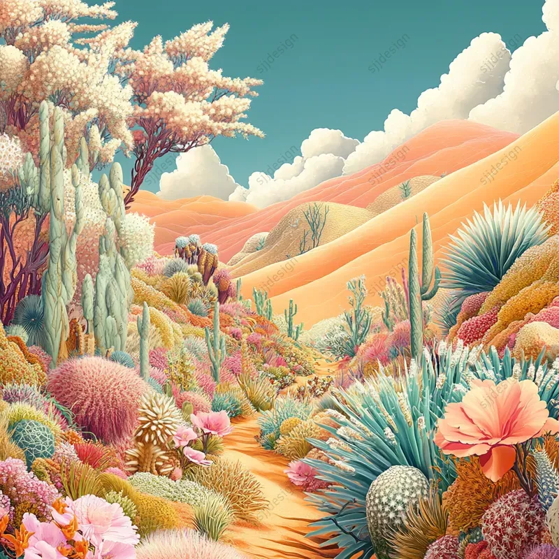 Surreal Botanical Fantasy Art Style