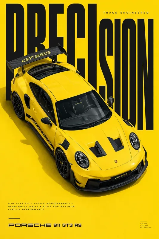 Diagonal Automotive Poster Generator