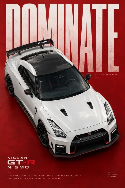 Diagonal Automotive Poster Generator