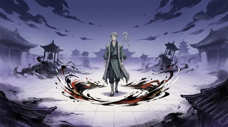 Cinematic Dark Ink Anime Worlds