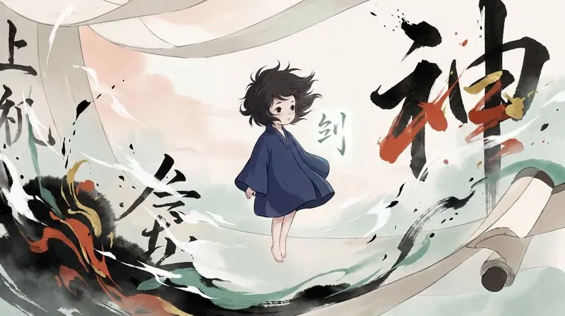 Cinematic Dark Ink Anime Worlds
