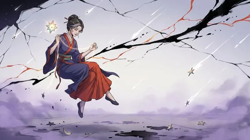 Cinematic Dark Ink Anime Worlds