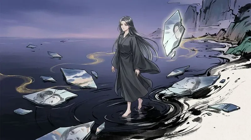 Cinematic Dark Ink Anime Worlds