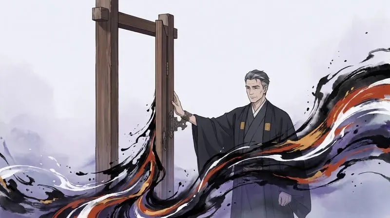 Cinematic Dark Ink Anime Worlds