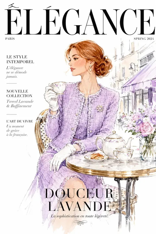 Watercolor Fashion Magazine Covers