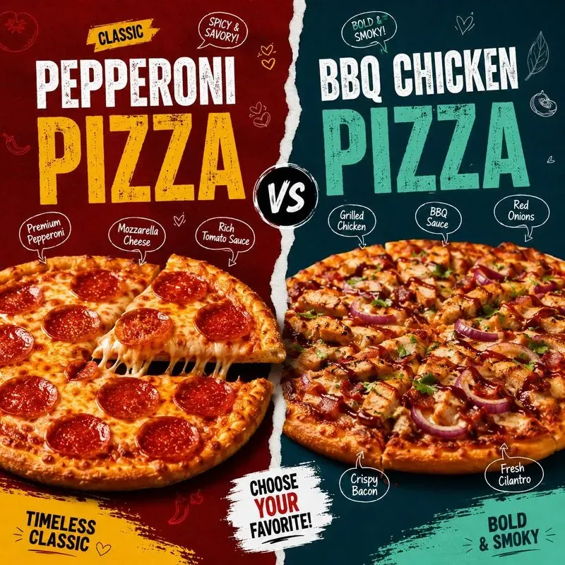 Split Food Choice Social Poster Packs