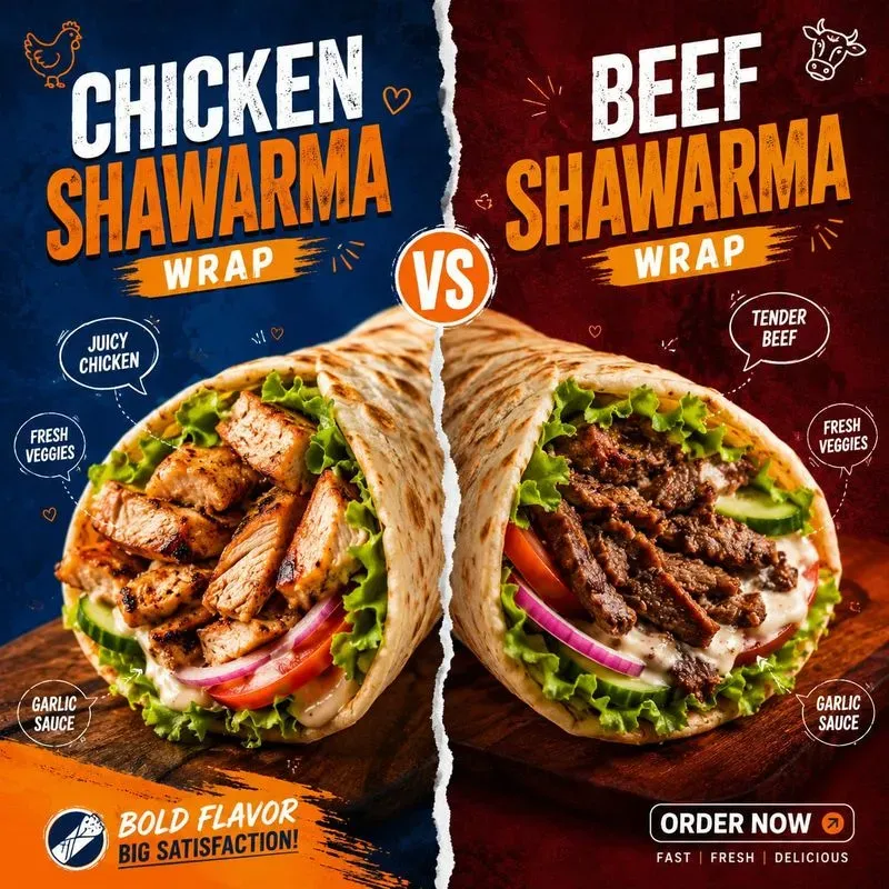 Split Food Choice Social Poster Packs
