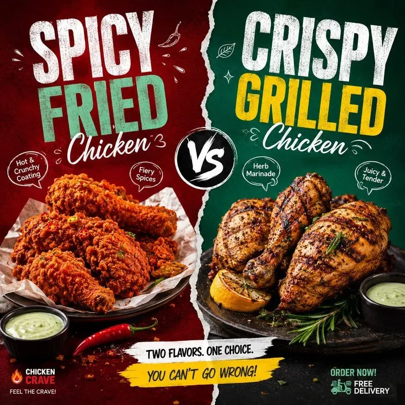 Split Food Choice Social Poster Packs