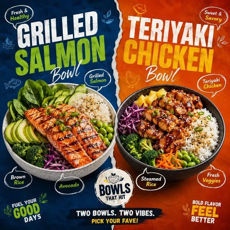Split Food Choice Social Poster Packs