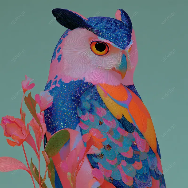 Color Pop Botanical Portraits