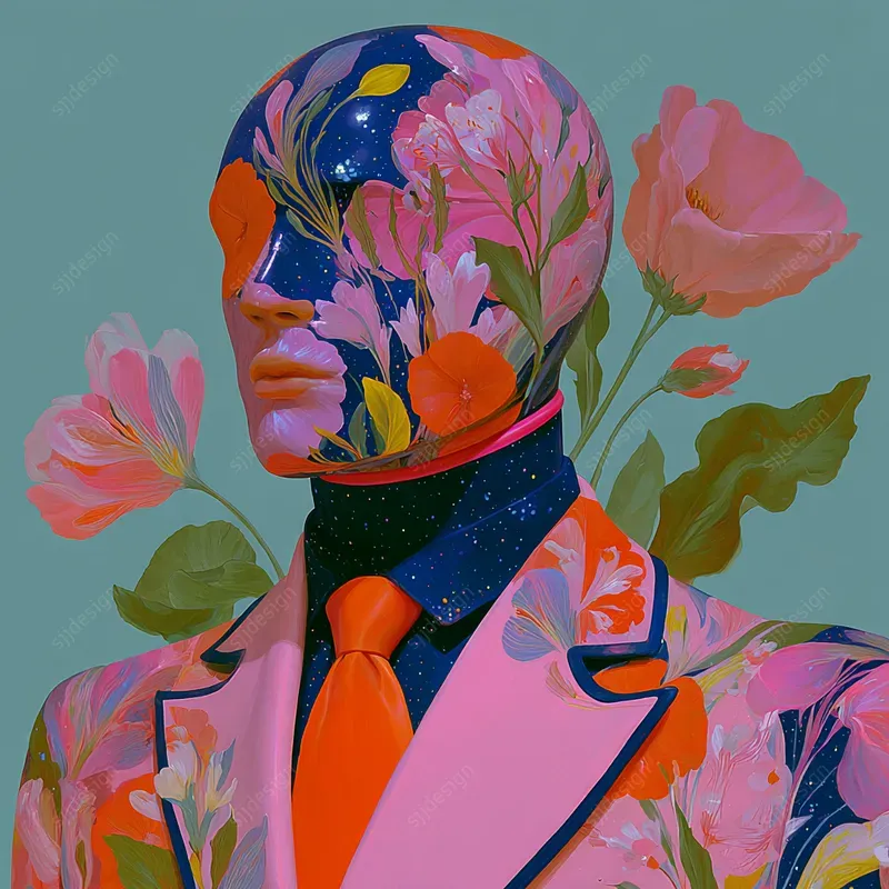 Color Pop Botanical Portraits