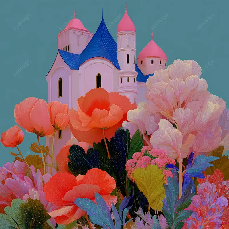 Color Pop Botanical Portraits