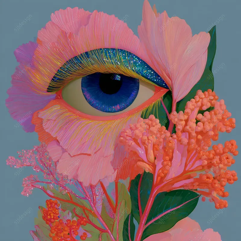 Color Pop Botanical Portraits
