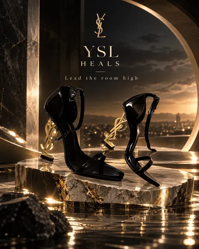 Futuristic Luxury Shoe Ads