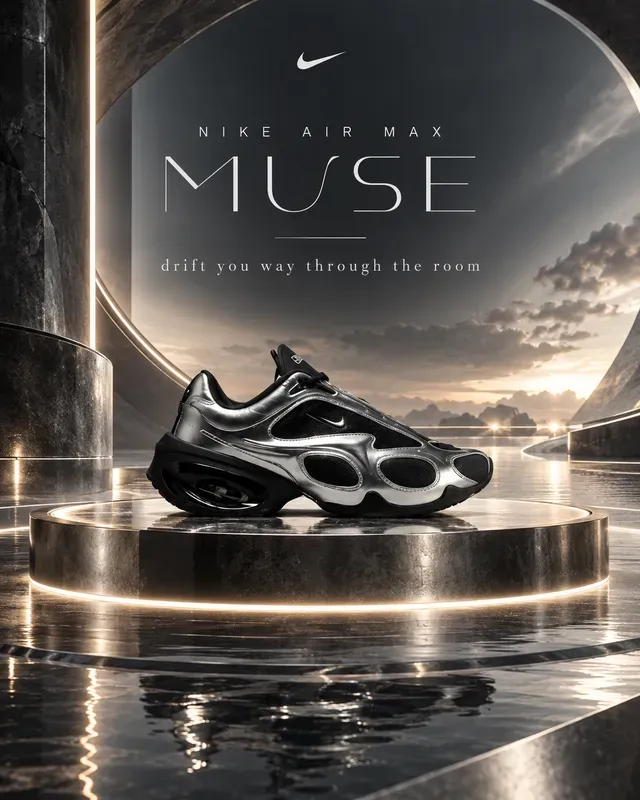 Futuristic Luxury Shoe Ads