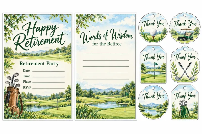 Retirement Party Invitation Sets