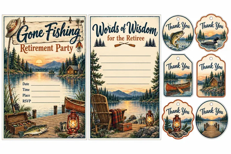 Retirement Party Invitation Sets
