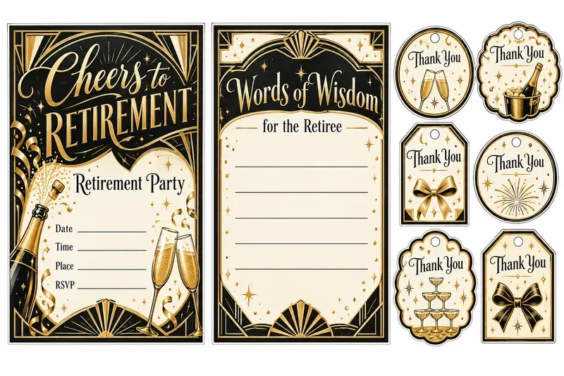 Retirement Party Invitation Sets