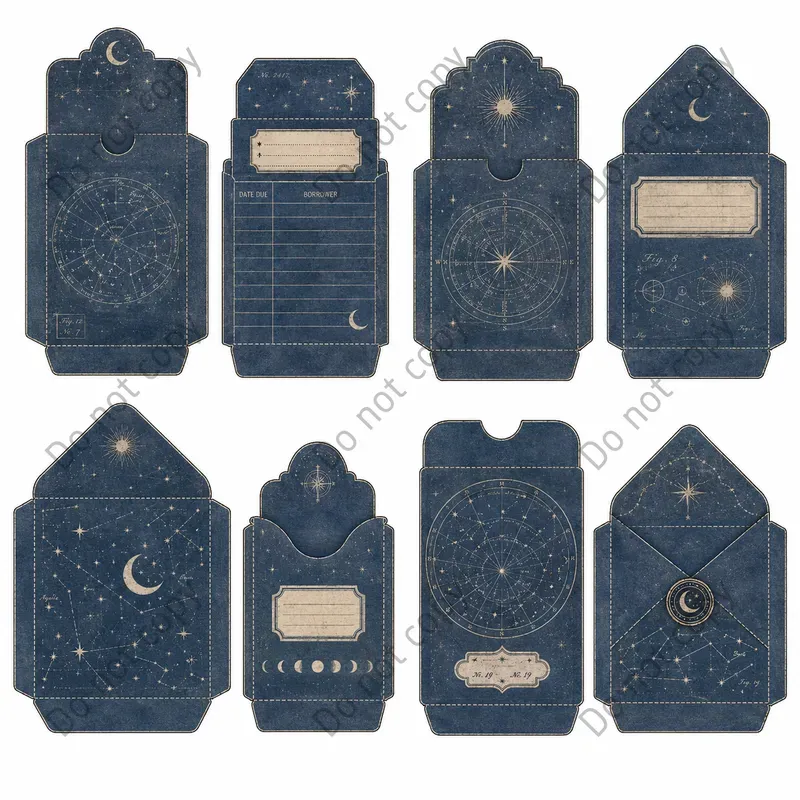 Junk Journal Pocket Envelope Sheets