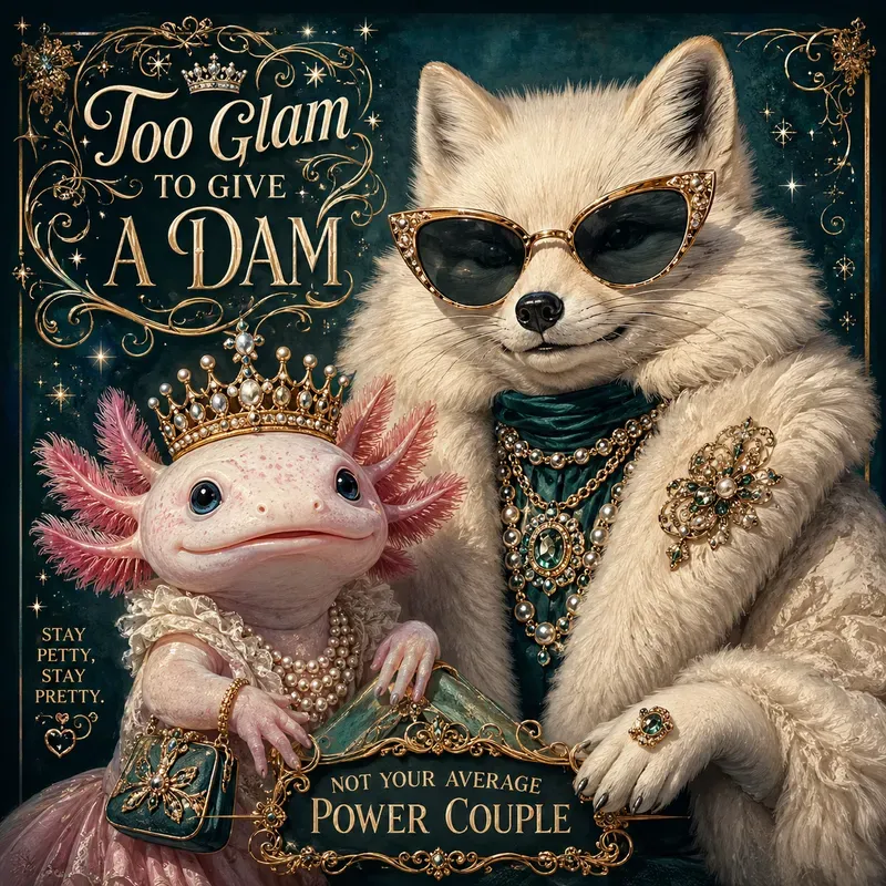 Glamorous Animal Attitude Posters