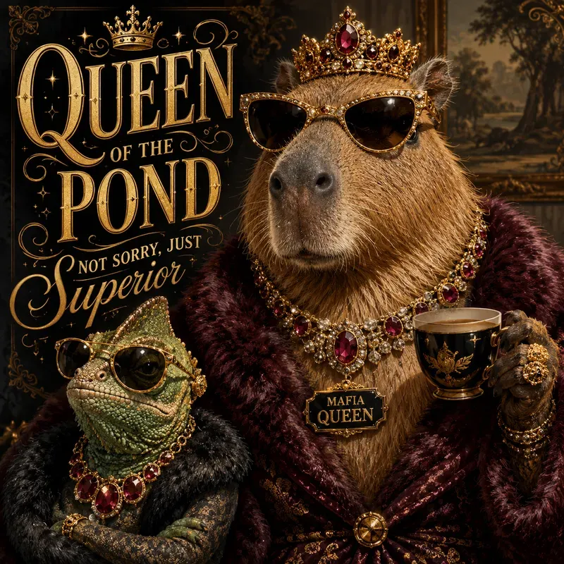 Glamorous Animal Attitude Posters