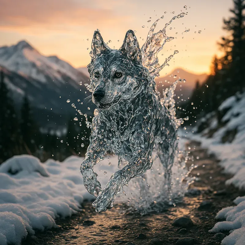 Splash Sculptures Animals Made Of Water