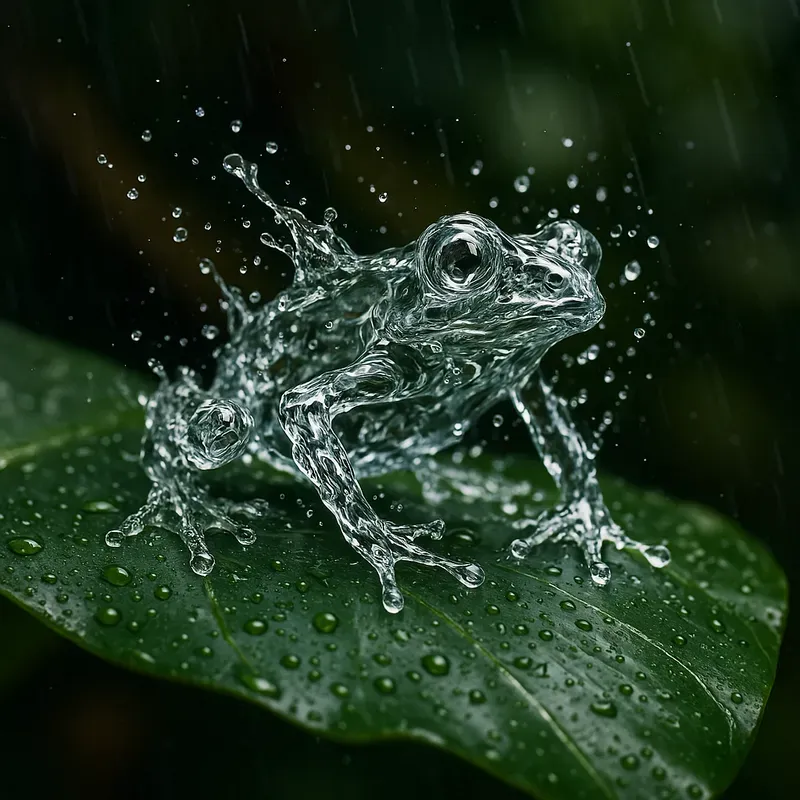 Splash Sculptures Animals Made Of Water