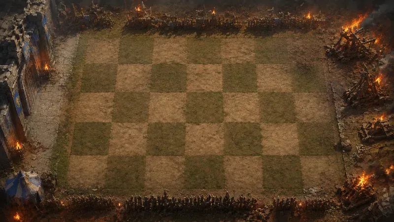 Retro Tower Defense Background Generator