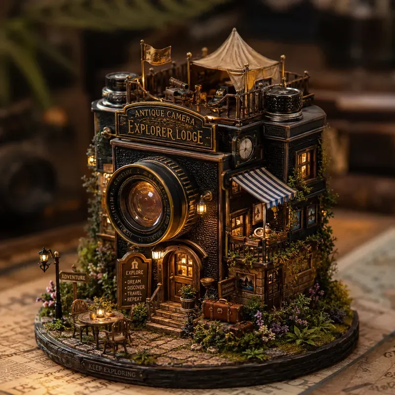 Miniature Object House Fantasy Art