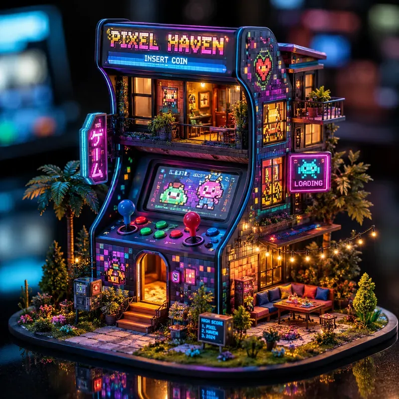 Miniature Object House Fantasy Art