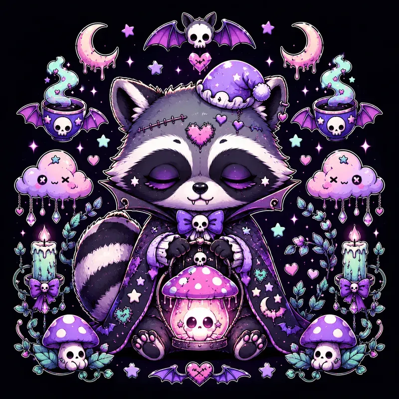 Creepy Kawaii Sticker Creatures