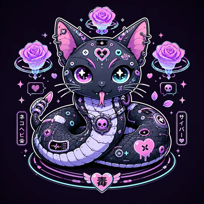 Creepy Kawaii Sticker Creatures