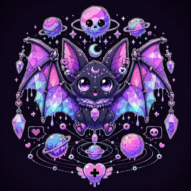 Creepy Kawaii Sticker Creatures