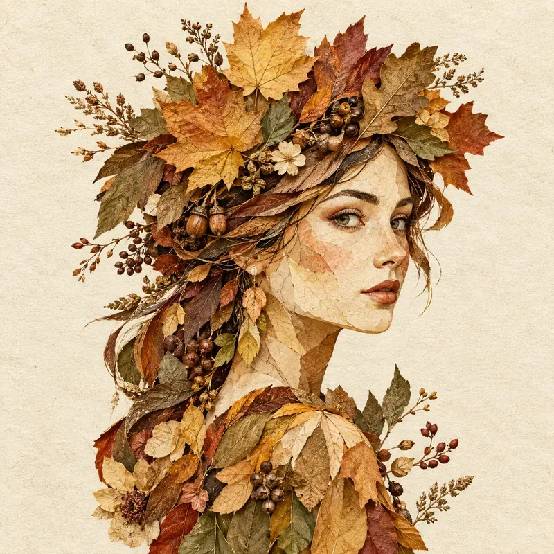 Pressed Botanical Muse Portraits
