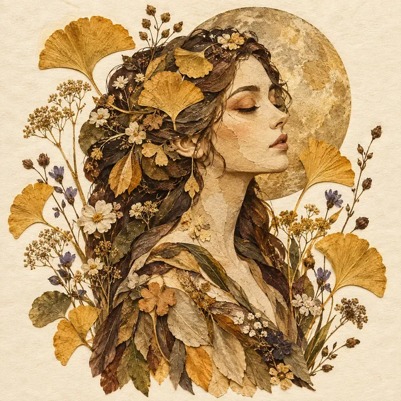 Pressed Botanical Muse Portraits
